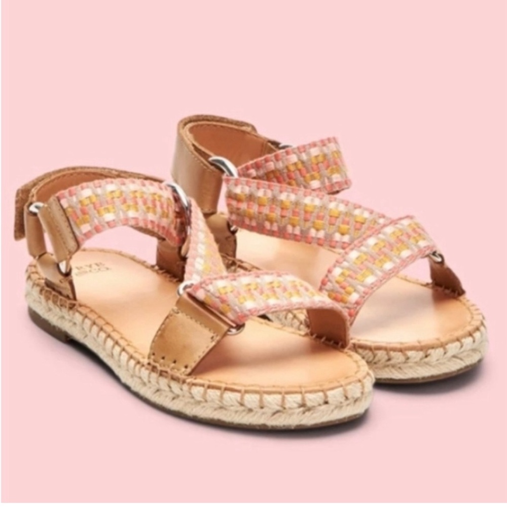 Frye Women's Tan and Pink Sandals 7.5